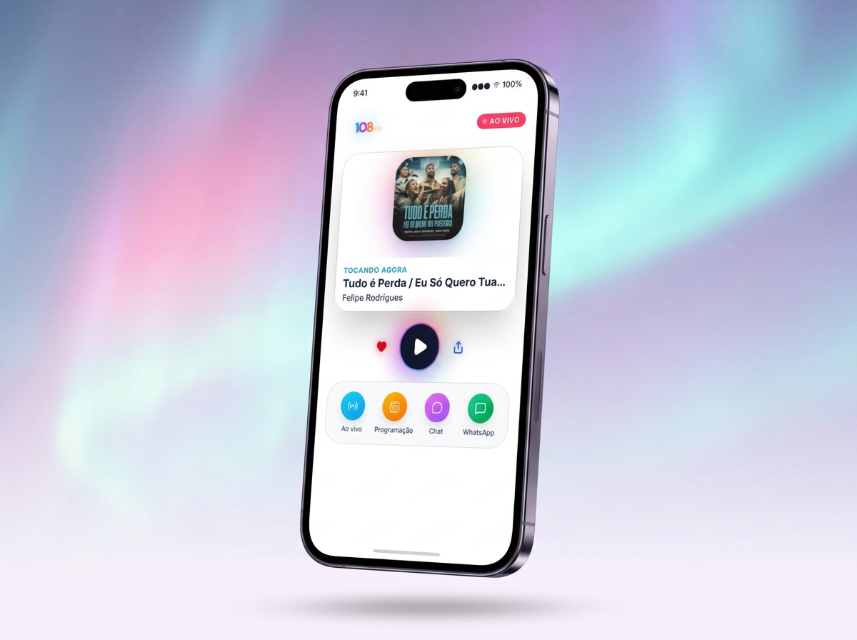 App 108 FM — Aplicativo Mobile para Rádio